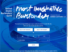 Tablet Screenshot of mostimaginativebartender.com